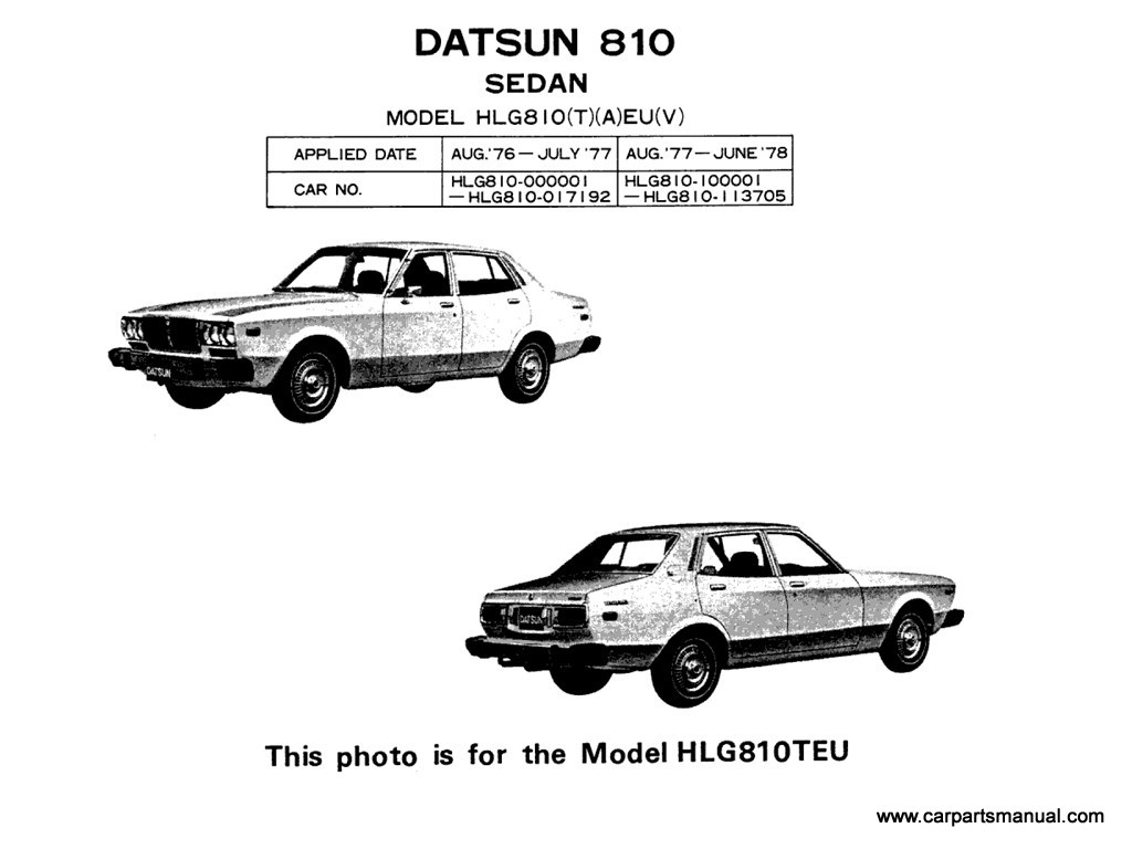Datsun 810 Sedan (1977-1978)