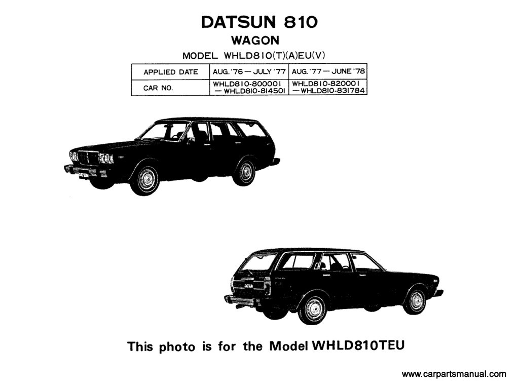Datsun 810 Wagon (1977-1978)