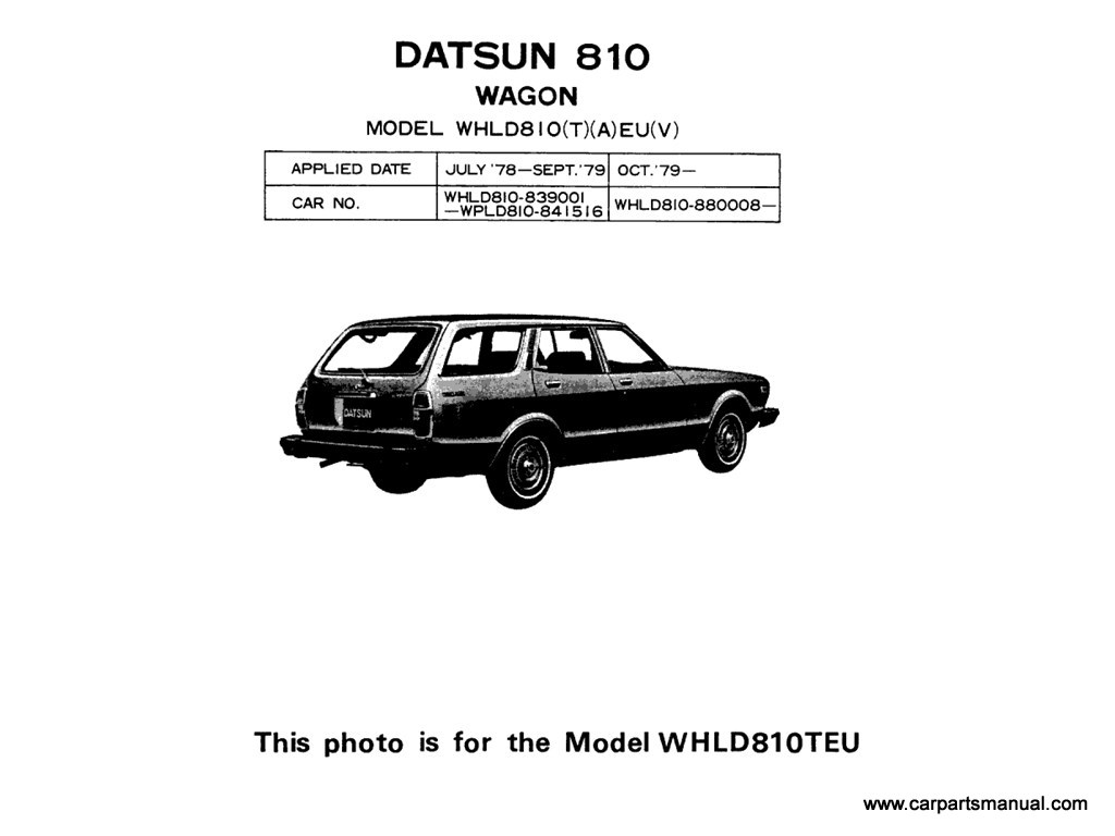 Datsun 810 Wagon (1979-1980)