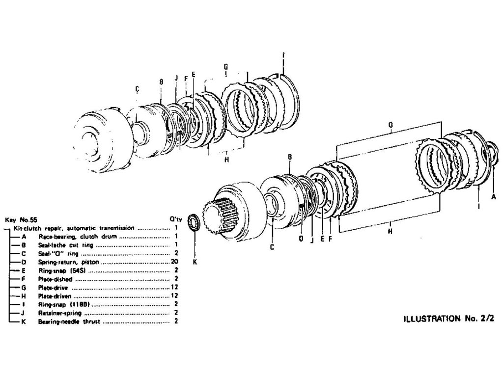 Kit-Clutch Repair (Automatic-3N71B) (From Apr.-'71)