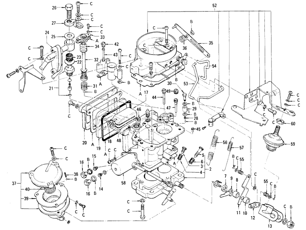 Carburetor (Hitachi-Daf 328-8) (L16 Auto)