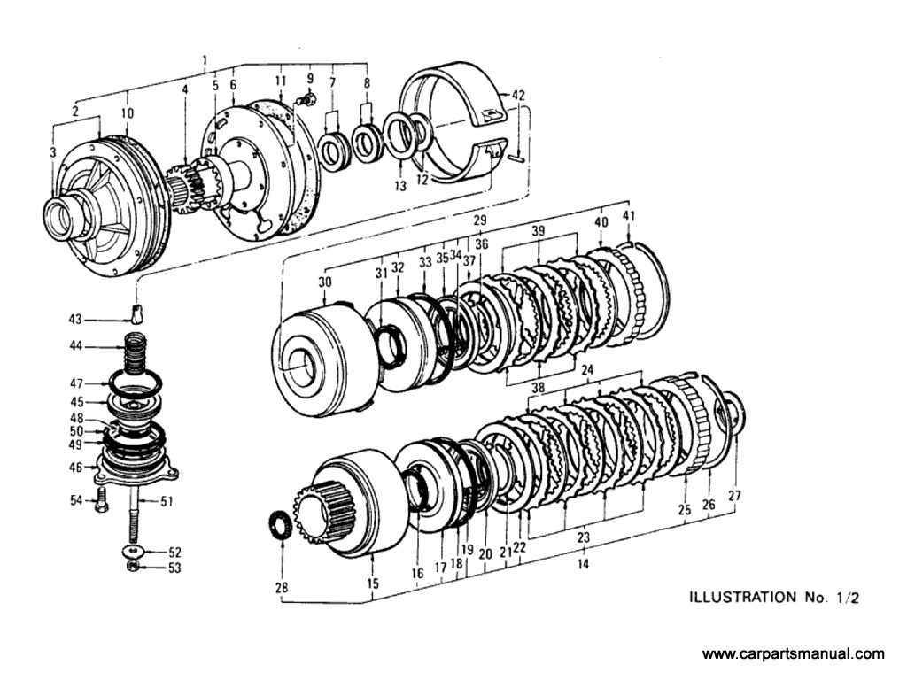 Oil Pump,Clutch & Brake (Automatic) (3N71B) [1]