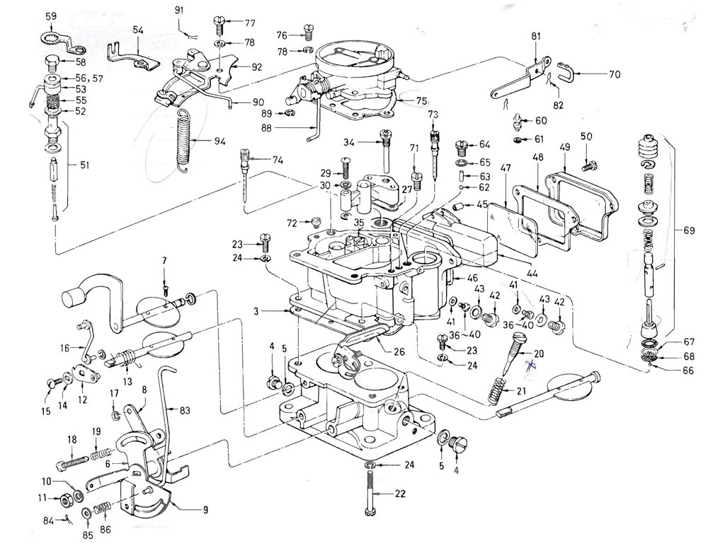Carburetor (Nikki) (J13 Exc. LTU) (From May-'68 To Jun.-'69)