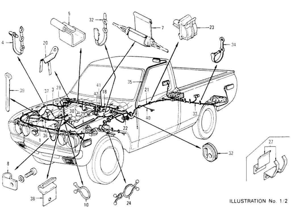 thumbnail interactive-video image 1 of Zoparts Front Door Weatherstrip & Belt Set (4pc) For Datsun 620 Pickup 1972-1979 1 of 4