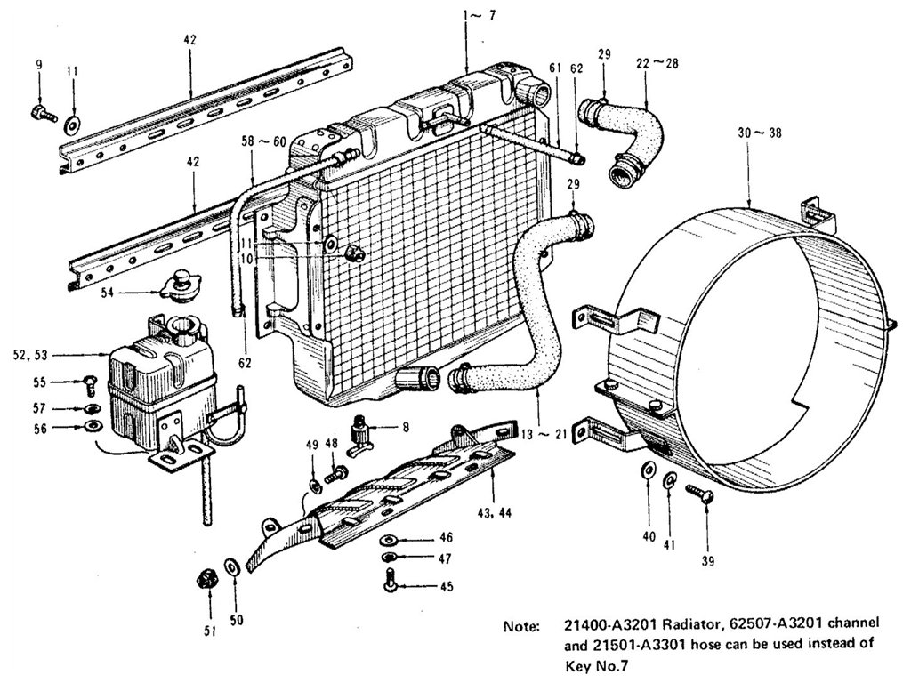 Radiator (1965-69) (To C/# SP311-05000, SPL311-25000, SR311-04000, SRL-08000)